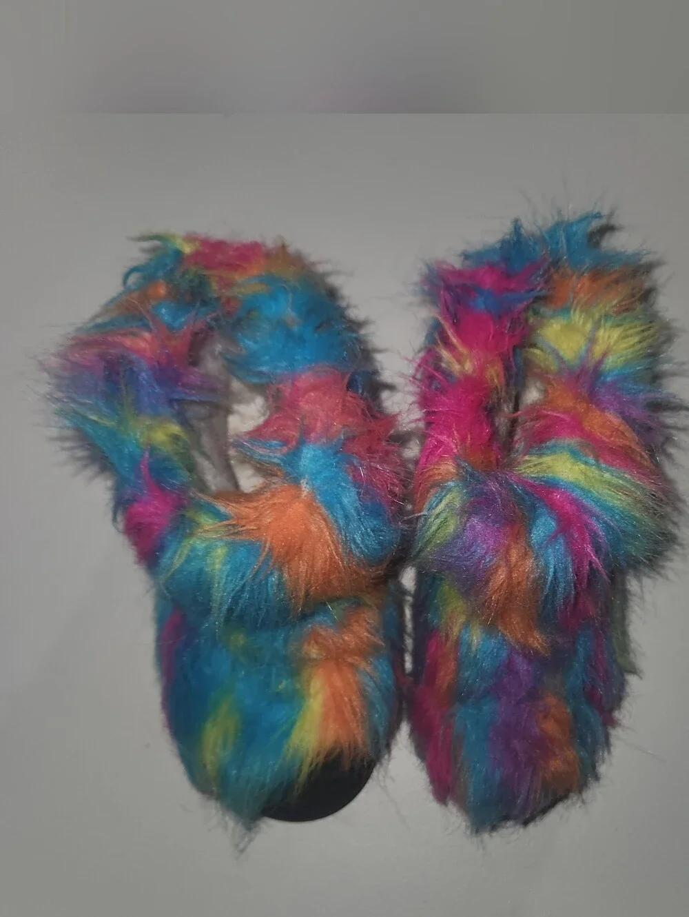 Toddler Girls Multicolor Faux Fur Booties Size 13 Toddler